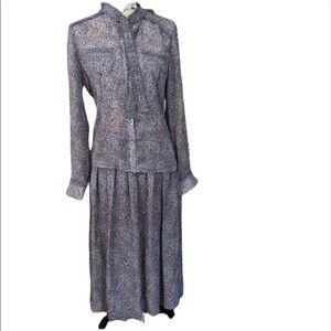 Bushwhacker Vintage NWT sheer purple skirt set